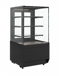 Кондитерская витрина Сarboma Cube KC70 VM 0,6-1 LIGHT (версия 2.0) +6...+12 черная