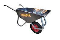 Тачка строительно-садовая Кузбасс одноколесная с пневмоколесом 120л ЦИ