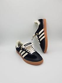 Кеды женские wales bonner x adidas samba pony tonal "core black"/ повседневные/весенние/летние