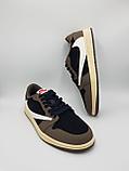 Кроссовки мужские Nike Air Jordan 1 Retro Low OG SP Travis Scott/большие размеры/демисезонные / повседневные, фото 4