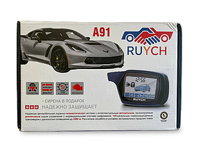 Автосигнализация RUYCH A91 с автозапуском и функцией удаленного прогрева