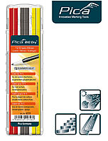 Набор сменных грифелей-стержней (12 шт) для карандаша Pica Big Dry Longlife