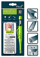 Набор строительный карандаш Pica Dry Longlife с грифелями-стержнями 30402