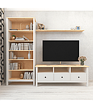 Тумба под ТВ Ф-156.16 Белая эмаль ФанДок, фото 2