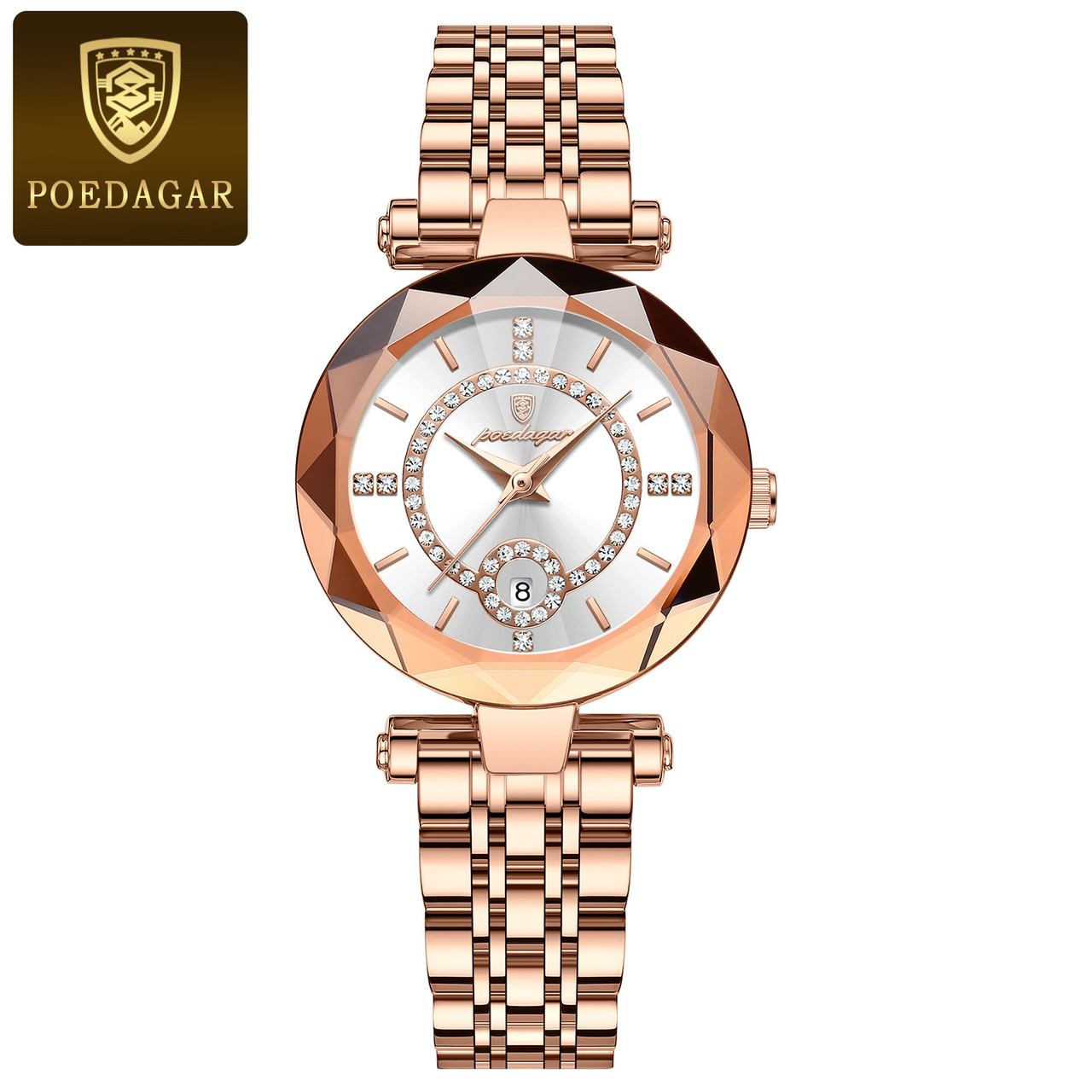 Оригинальные кварцевые женские часы Diamond "POEDAGAR"
