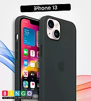 Чехол - бампер для Apple iPhone 13, Bingo Silicone Case, темно-серый 559006