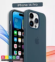 Чехол - бампер для Apple iPhone 14 Pro, Bingo Silicone Case, темно-синий 559008