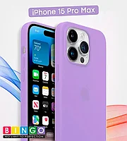 Чехол - бампер для Apple iPhone 15 Pro Max, Bingo Silicone Case, виноградный 559017