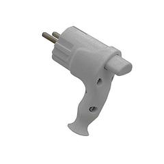 Вилка электрическая неразборная ТР-05 серая