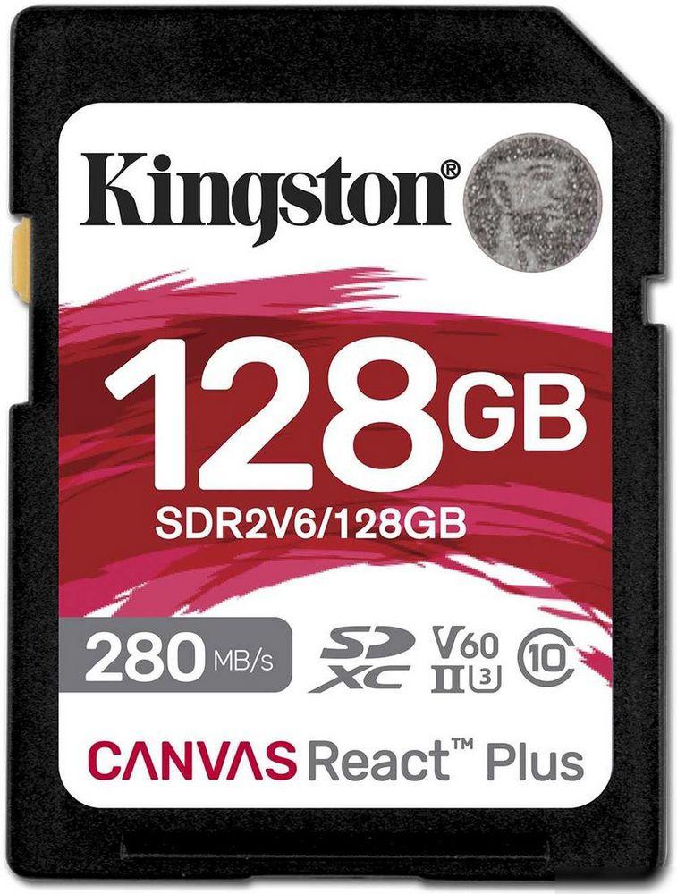 Карта памяти Kingston Canvas React Plus V60 SDXC 128GB, фото 1