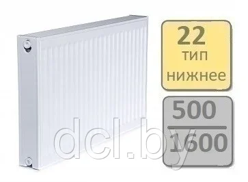 Стальной панельный радиатор Lemax Valve Compact тип 22-500 1600