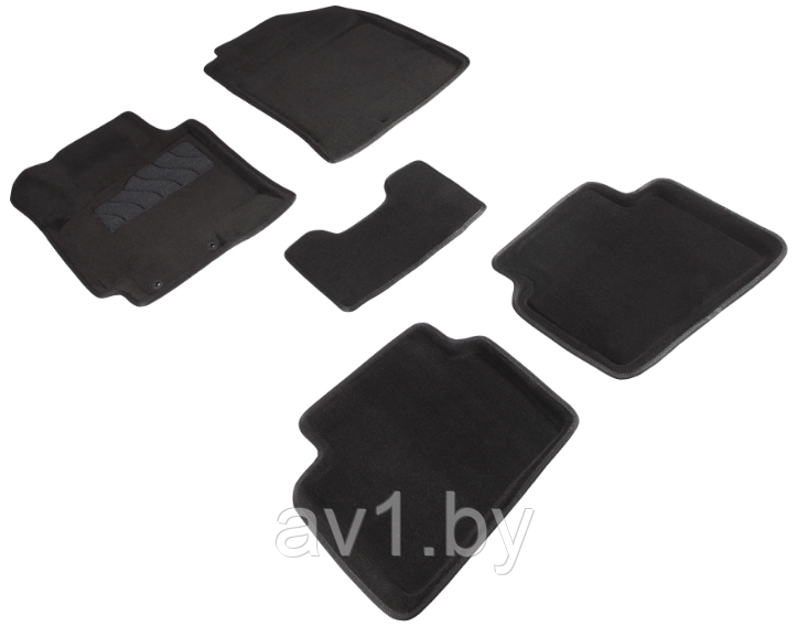 Ворсовые коврики 3D Hyundai Solaris (с 2017- по наст. вр.) / Hyundai Accent (17-) [88511]