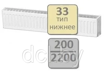 Стальной панельный радиатор Lemax Valve Compact тип 33-200 2200
