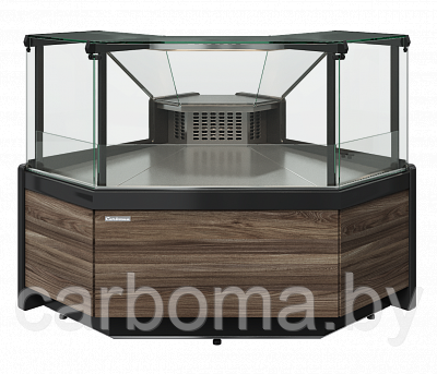 Витрина холодильная угловая Carboma GELIOS GC111 VV-5-1 (динамика, внешний 90, без боковин) -5...+5