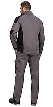Костюм СИРИУС-ЦИТРИН куртка, брюки ср.серый с черным, фото 3