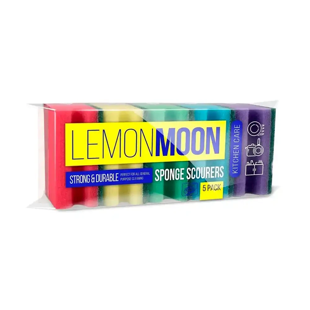 Губки для посуды Lemon Moon 96х64х42 мм 5 шт