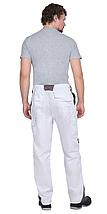 Костюм СИРИУС-ЦИТРИН куртка, брюки белый со средне-серым, фото 2