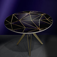 Дизайнерский обеденный стол Golden Style модель №1 круглый