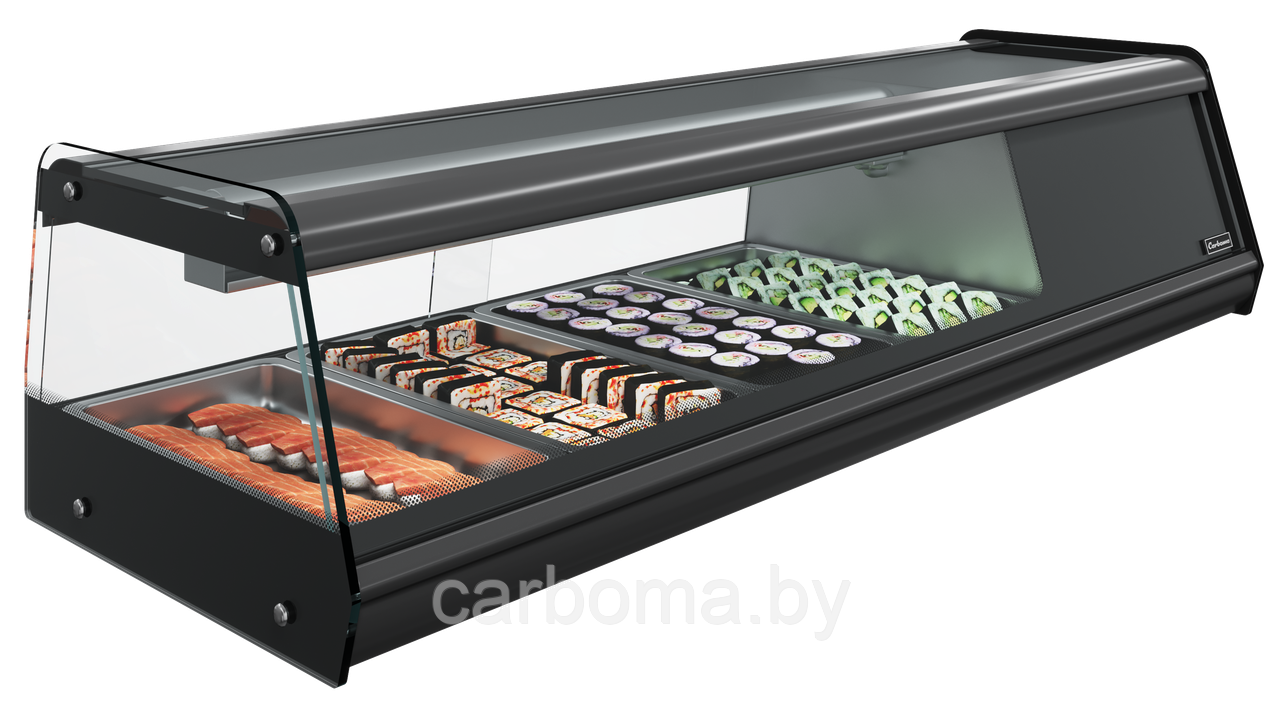 Демонстрационная витрина Carboma AZHA SUSHI AC38 SM 1,0-1 +2...+10