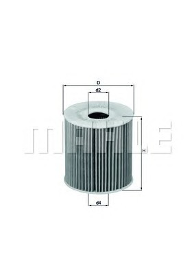 Фильтр масляный KNECHT (MAHLE) OX 149 D