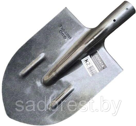 ЛКУт Лопата штыковая копальная остроконечная без черенка, рельсовая сталь ШхД 237/285(375)