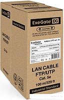 Кабель ExeGate Special UTP4-C5e-CCA-S26-IN-PVC-GY-100 UTP