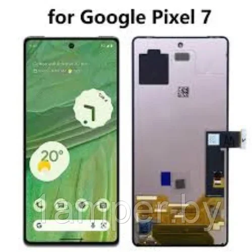 Дисплей AMOLED для HTC Google Pixel 7 В сборе с тачскрином. С рамкой. Черный