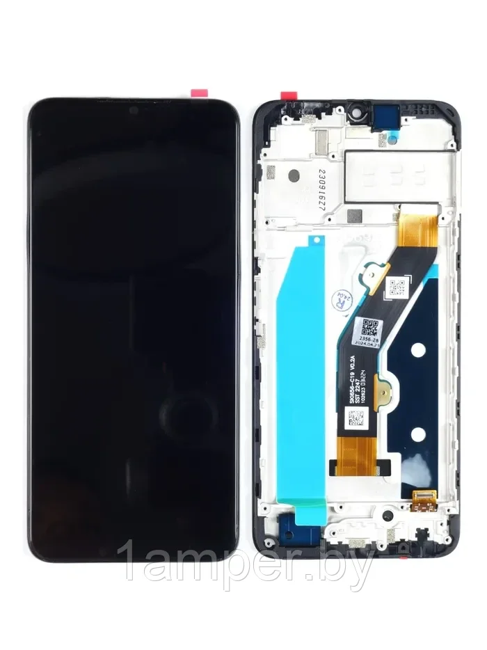 Дисплей Original для Infinix Hot 30i/X669/X669C/Hot 30i NFC/X669D С рамкой. Черный