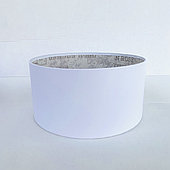 Коробка короткая круглая без крышки D20 см, белый