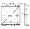 Радиатор МАЗ 5550В3-1301010 к ЯМЗ-5363.10; 5361.10; 536.10 (Е4) Al, фото 2