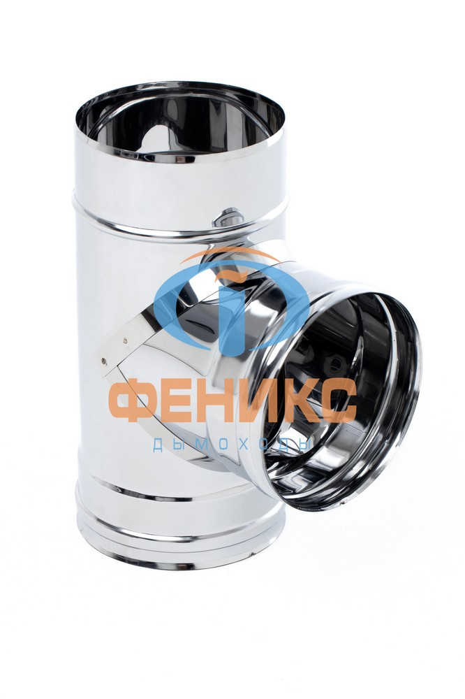 Тройник 90° Д. 115 (AISI 430/1 мм) нержавеющая сталь, Феникс