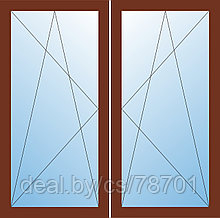 Деревянные евро окна (Сосна)