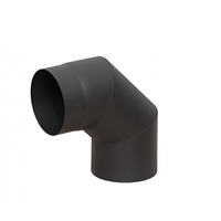 Отвод LAVA (конструкционная сталь 2мм, черный) 90* Д120 150