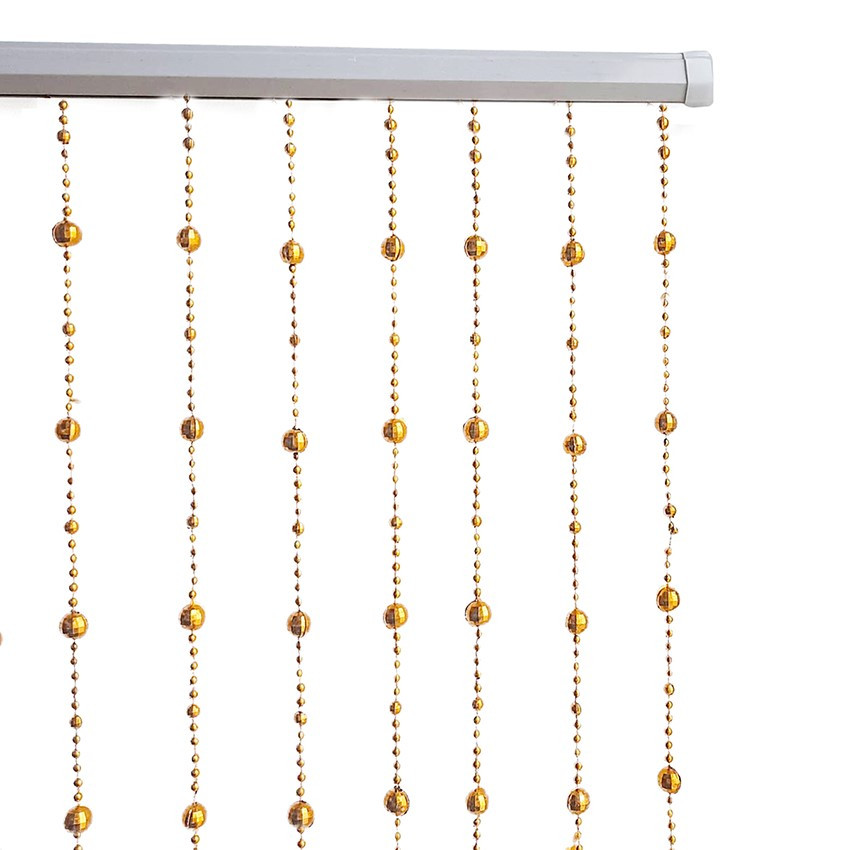 Штора декоративная 180*19см  (20 нитей). Золотистый цвет