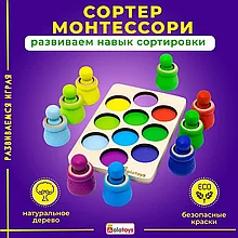 Сортер Монтессори развивающий для малышей Alatoys СОР109
