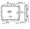 Радиатор 3309-1301010 ГАЗ-3309 2-рядн Е4, фото 2