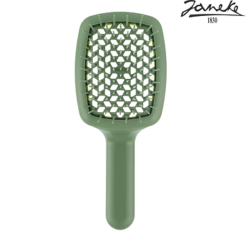 Расческа Janeke Curvy M, 21 × 8,5 × 4 см Фисташка
