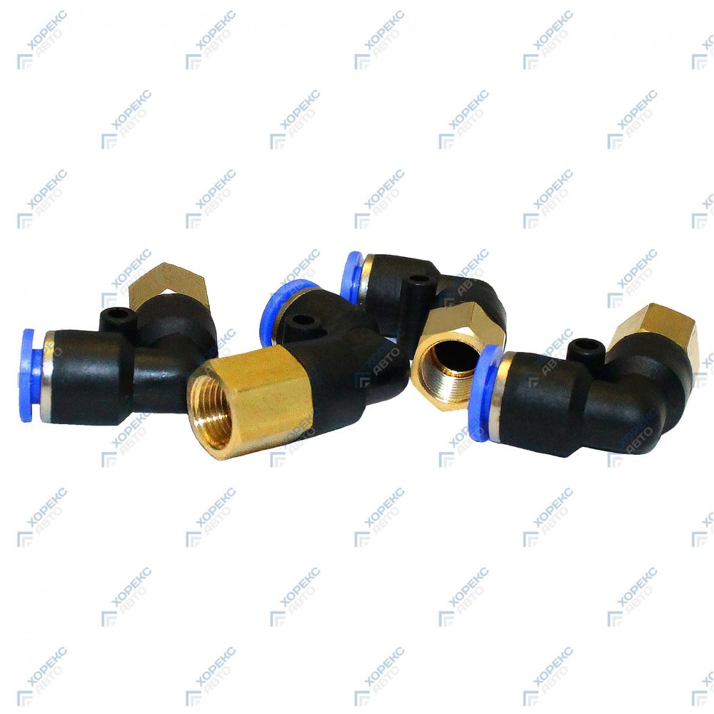 Фитинг угловой 8 мм, 1/8'' ВР Гамматест YPLF08-01