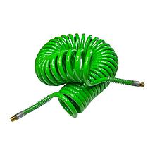 Пневмошланг витой 12 х 8 - 7 м НР 1/4" Гамматест (без быстроразъемов)