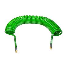 Пневмошланг витой 12 х 8 - 15 м НР 1/4" Гамматест (без быстроразъемов)