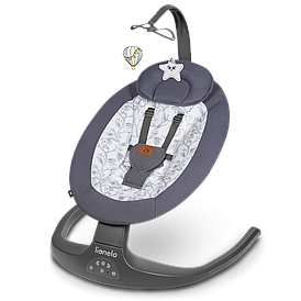Электрокачели для новорожденных Lionelo Ralf | Grey White