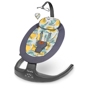 Электрокачели для новорожденных Lionelo Ralf | Grey Concrete
