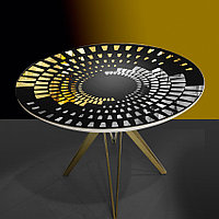 Дизайнерский обеденный стол Golden Style модель №5 круглый