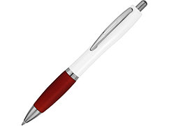 Ручка шариковая Nash, белый/красный, черные чернила
