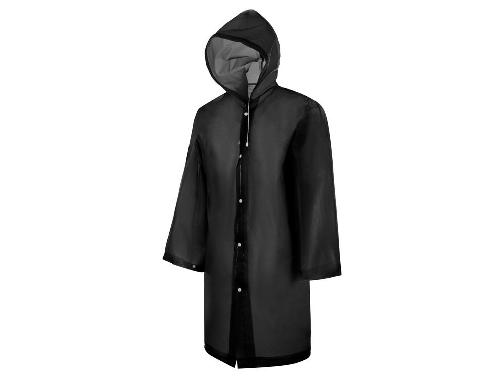 Дождевик Hawaii light c чехлом унисекс, черный, XS-S