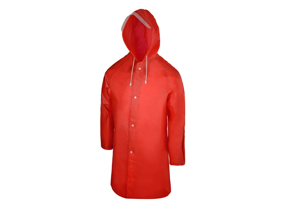 Дождевик Hawaii c чехлом детский, красный, на 8-10 лет