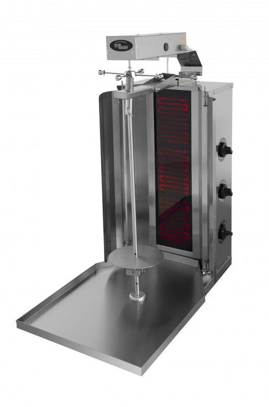 АППАРАТ ДЛЯ ШАУРМЫ GRILL MASTER Ф3ШМС/1 (С МОТОРОМ) 21212 (430х775х960 мм, 3 зоны нагрева, усиленный мотор)