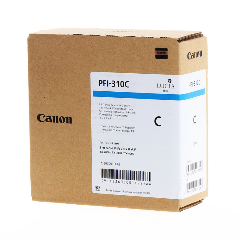 УЦЕНЕННЫЙ Картридж Canon PFI-310C (2360C001[AA]) Голубой, 300мл