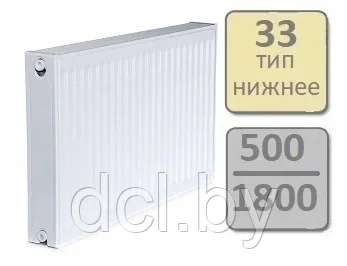 Стальной панельный радиатор Lemax Valve Compact тип 33-500 1800