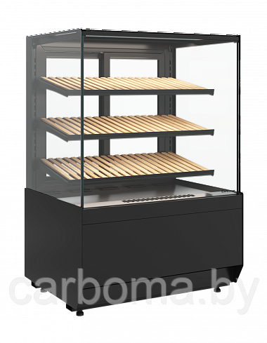 Витрина хлебная Carboma Cube KC70 N 0,6-1 LIGHT Bread (версия 2.0) черная